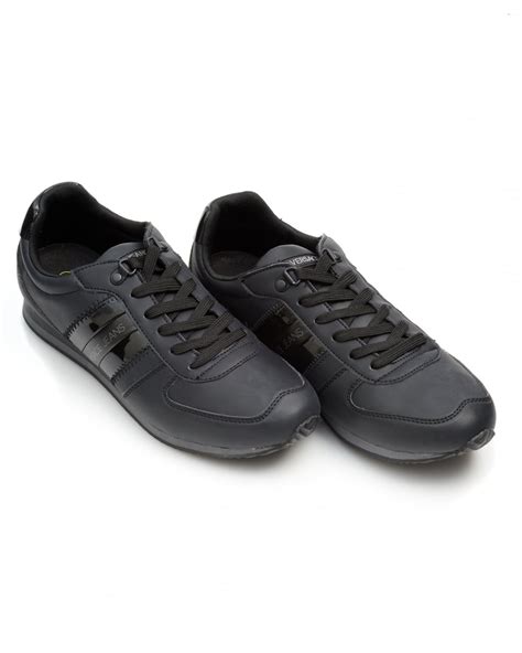 versace jeans logo trainers black|versace jeans men's.